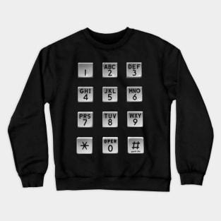 Push Button Phone Crewneck Sweatshirt